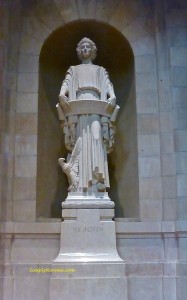 Statue of St John, Cathedral of St Paul