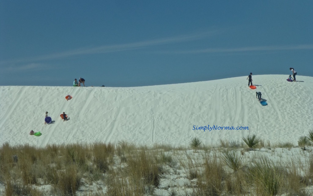 Sledding, White Sands National Park, New Mexico